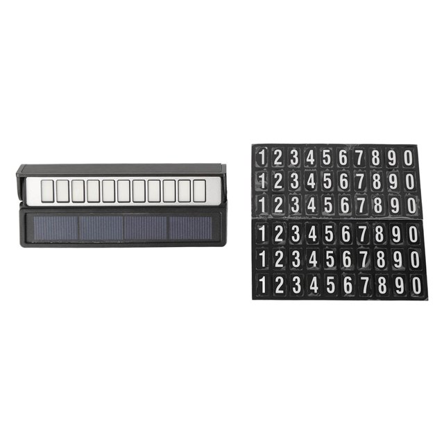 Solar Car Temporary Parking Card LED Light Concealed Phone Number