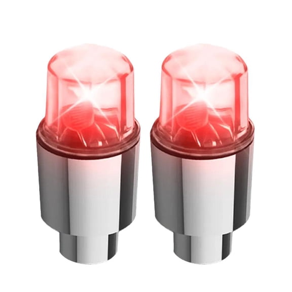 Solar Car Wheel Lights, LED Motion Activated Flashing Tire Valve Caps for Cars, Motorcycles, Bikes