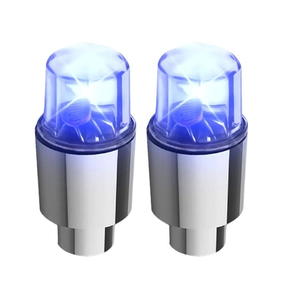 Solar Car Wheel Lights, Motion Activated LED Flashing Tire Valve Caps for Cars, Motorcycles, Bikes - Colorful