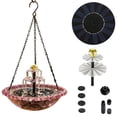 thumbnail image 1 of Solar Cascade Hanging Bird Bath Fountain, Outdoor Hanging Bird Bath with Solars Pump & Water Bowl, Hummingbird Feeders for Outdoors Garden Yard Patio Decoration, 1 of 3