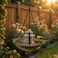 thumbnail image 1 of Solar Cascade Hanging Bird Bath Fountain – Solar Powered Cascading Outdoor Water Fountain with Pump & Bowl, Hanging Bird Bath for Patio, Backyard, Lawn, Garden Decor, 1 of 8