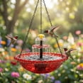thumbnail image 1 of Solar Cascade Hanging Bird Bath Fountain with Fountain Pump, for Outdoor and Gardens, Yard Patio Backyard Lawn Decor, Mother's Day Gifts, 1 of 6