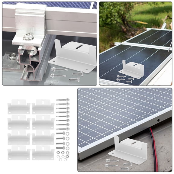 HEALEEP Aluminum Alloy Solar Panel Mounting Rack for Home Solar Systems, Solar Panel Support Bracket, 1 Set