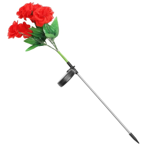 Kitandove Landscape Lights Solar Gardening Red Stainless Steel Set 28X7.9In