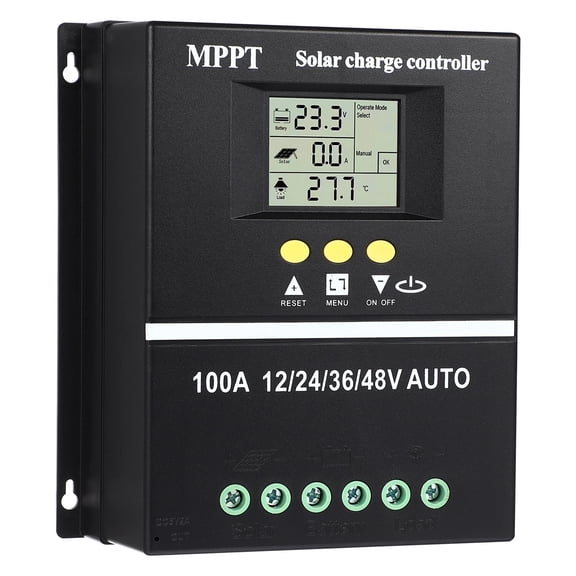 Solar Charge Controller 12V/24/V36V/48V 100A MPPT Auto Solar Panel Controller Solar Regulator ,Excellent Performance and Stability