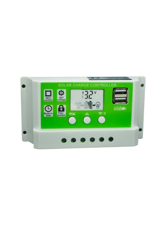Solar Charge Controller 30A PWM 12V 24V 1920W Solar Panel Charger Discharge Regulator ,High-Efficiency