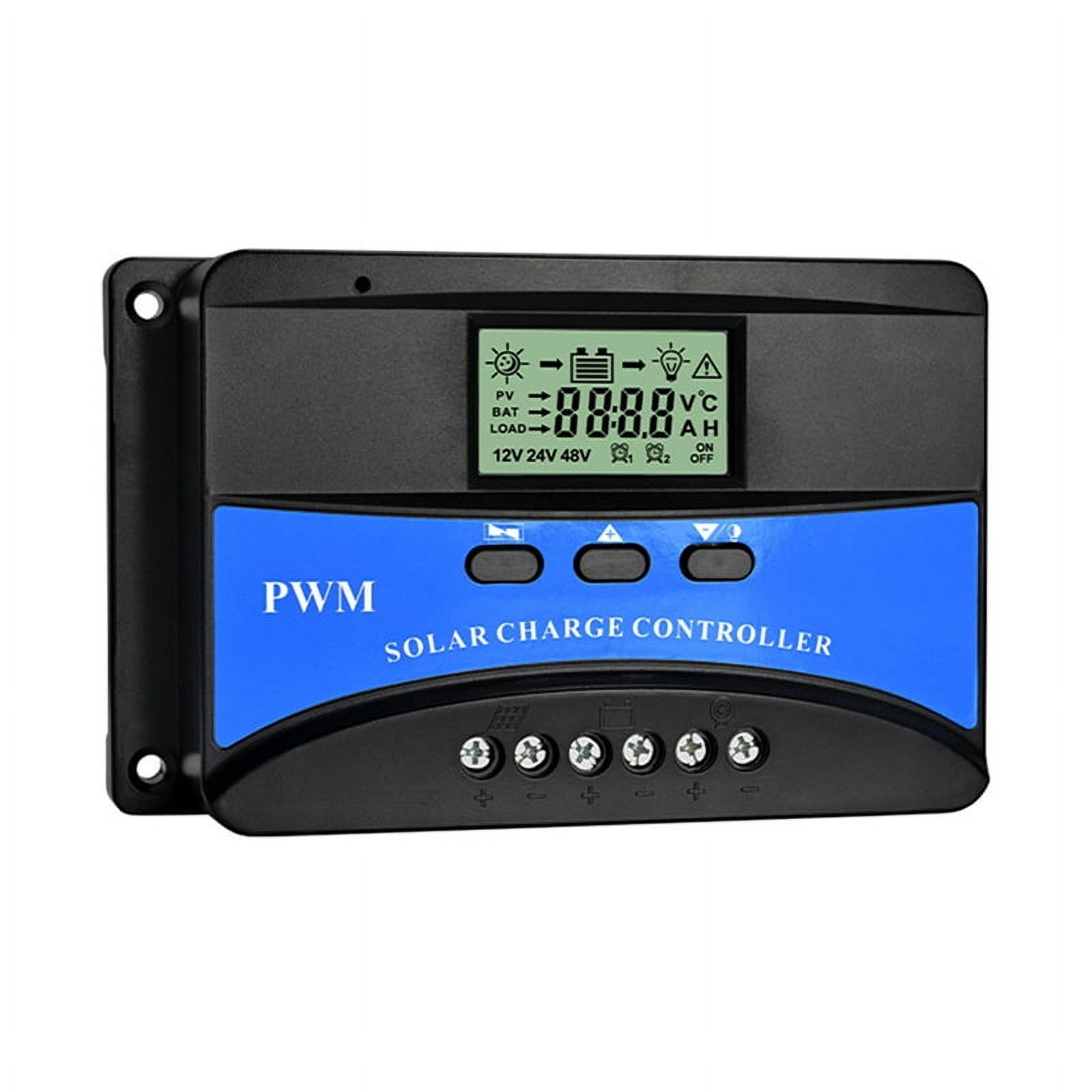 100A MPPT Solar Charge Controller 12V/24V/36V/48V – Dual USB, LCD Display, Off-Grid Power