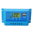 Solar Charge Controller PWM LCD Display Parameter Adjustable 2 USB ...