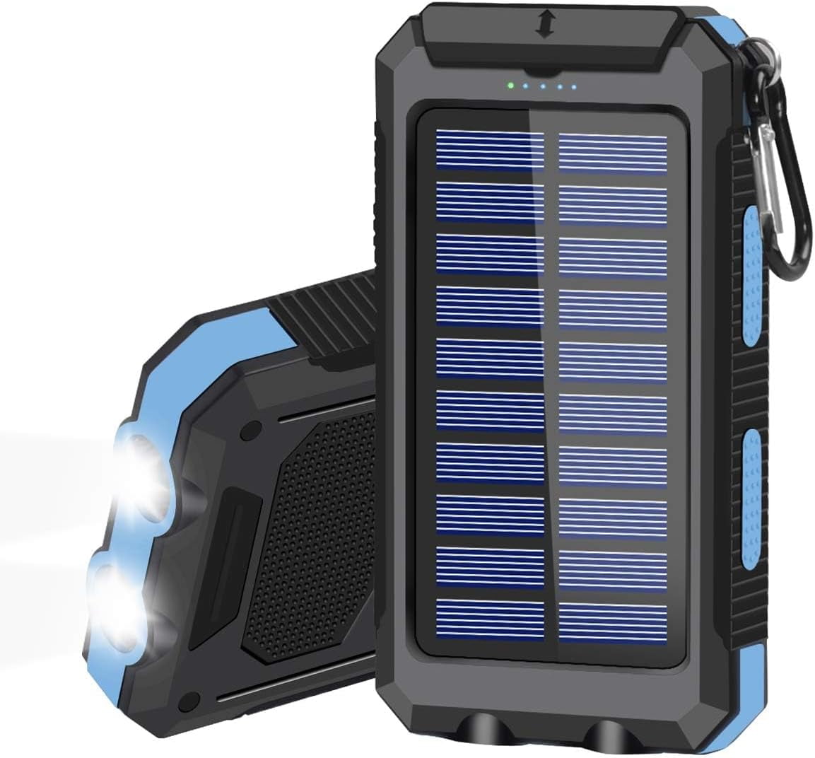 20000mAh Portable Solar Power Bank Camping External Battery Charger For Mobile Phones 2 USB/ LED Flashlights Charger