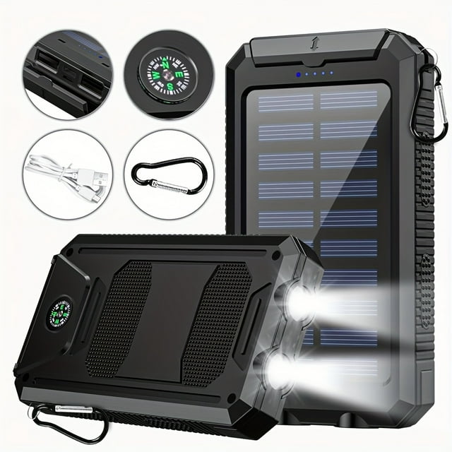 Solar Charger-40000mAh Solar Charger Power Bank -Portable Solar Phone ...