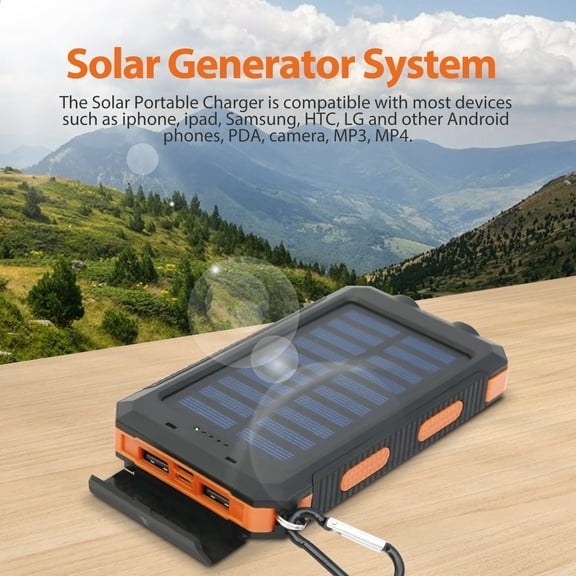 Solar Charger Power Bank, 20000mAh Portable Charger with USB C Input/Output for Cell Phones, External Battery Pack with Flashlight for Camping