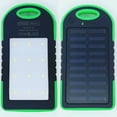 thumbnail image 1 of Solar Charger, Power Bank 5000mAh Flashlight (Green & Blue), 1 of 9