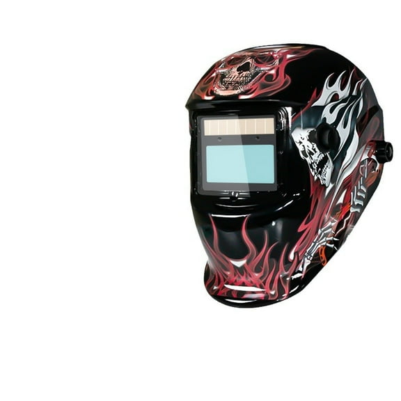 Solar Charging Automatic Dimming Welding Mask, Head-mounted LCD Screen Arc Sensor Wide Cover, Welding Helmet