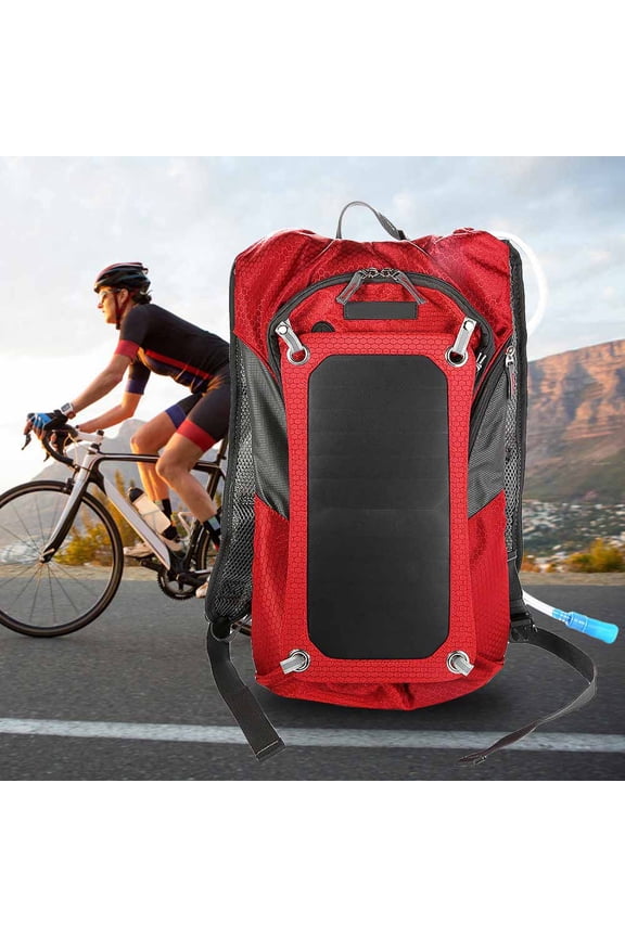 Solar Charging Bag, Multifunctional Durable Material USB Output Solar Backpack For Business For Outdoor Activities For Travel