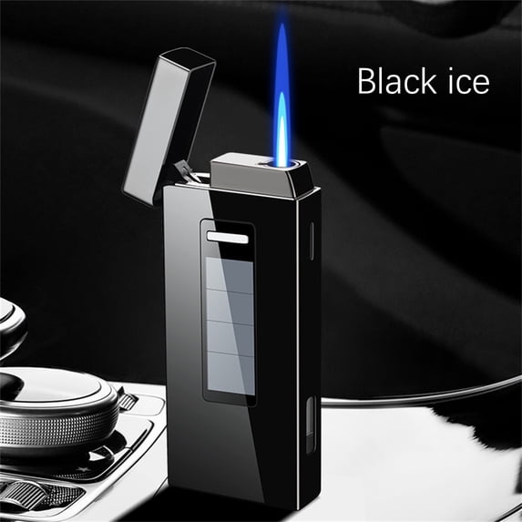Solar Charging Inflatable Lighter, Windproof Metal Lighter for Emergency Outdoor Survival Kits