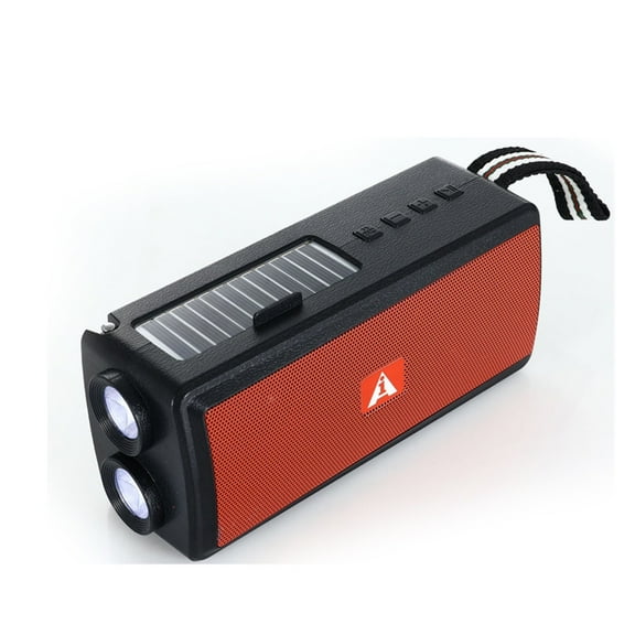 Solar Charging LED Flashlight Speaker With USB TF FM Radio Function Bluetooth 5.3 Speakers For Outdoor Camping Torch ,Portable