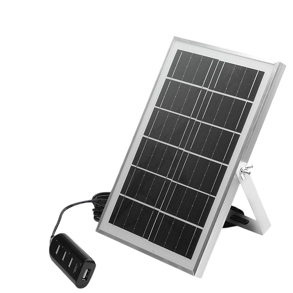 Solar Charging Panel 5V 8W with 4 USB Outputs Perfect for Fans, Lights, and More