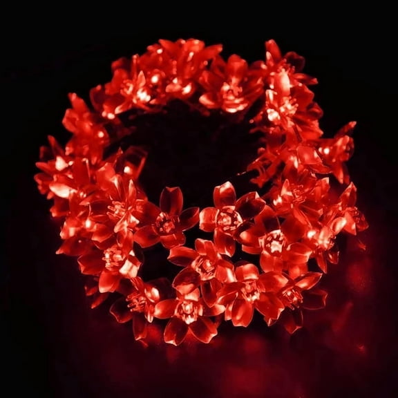 Solar Cherry Blossom Light String,with Remote 334FT 800 LED Waterproof Flower Fairy Lights with 8 Modes, Solar Powered Outdoor Garden Lights for Wedding, Christmas, Patio, Home Decor