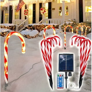 Lighted Candy Cane Stakes