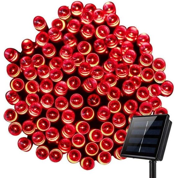 Solar Christmas Fairy Lights, 6.5M 30LED Solar Garden String Lights Solar Tree String Lights Waterproof for Outdoor Window