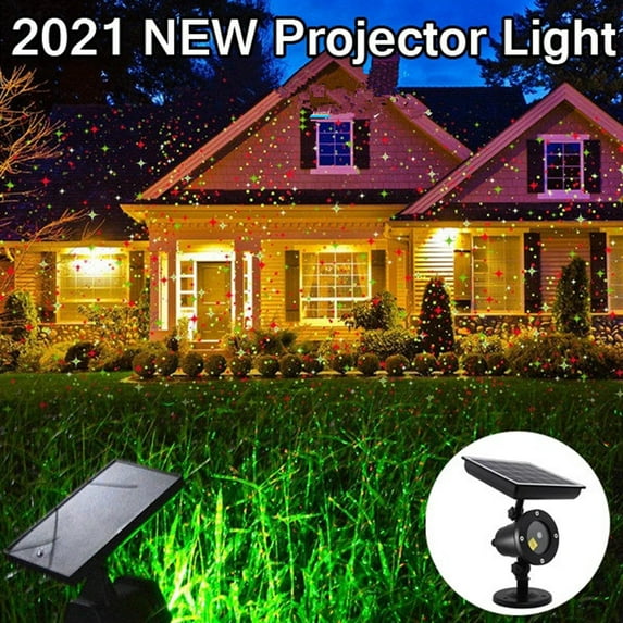 Solar Christmas Laser Lights, Morttic Solar Laser Projector Lights Outdoor Red Green LED Holiday Lights Projector Waterproof for Xmas Disco Birthday Party Landscape Decoration