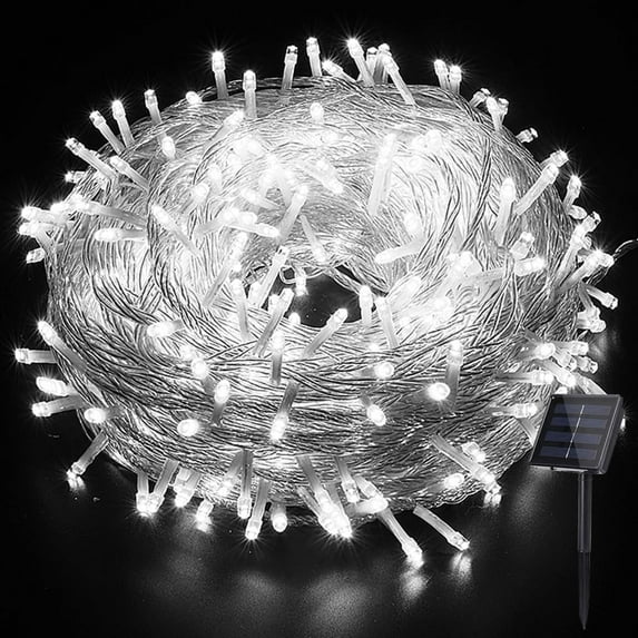 Solar Christmas Lights, 6.5M 30 LED Solar Powered Fairy Lights, 8 Modes IP65 Waterproof Solar Lights for Garden Patio Yard Party