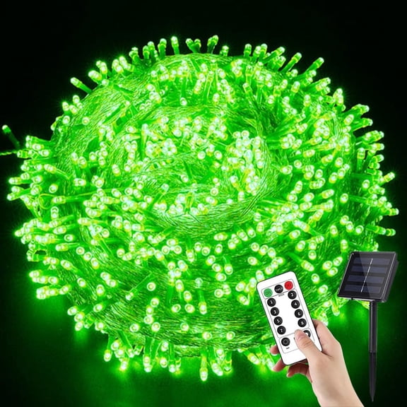 Solar Christmas Lights, 6.5M 30 LED Solar Powered Fairy Lights, 8 Modes Waterproof Solar Lights for Garden Patio Yard Party with Remote