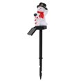 thumbnail image 1 of Solar Christmas Lights Outdoor Featuring Snowman Design with Solar Panel Stake, Waterproof Pathway Lights for Yard Garden Patio, Holiday Christmas Decorations Outdoor 1 Pack, 1 of 6