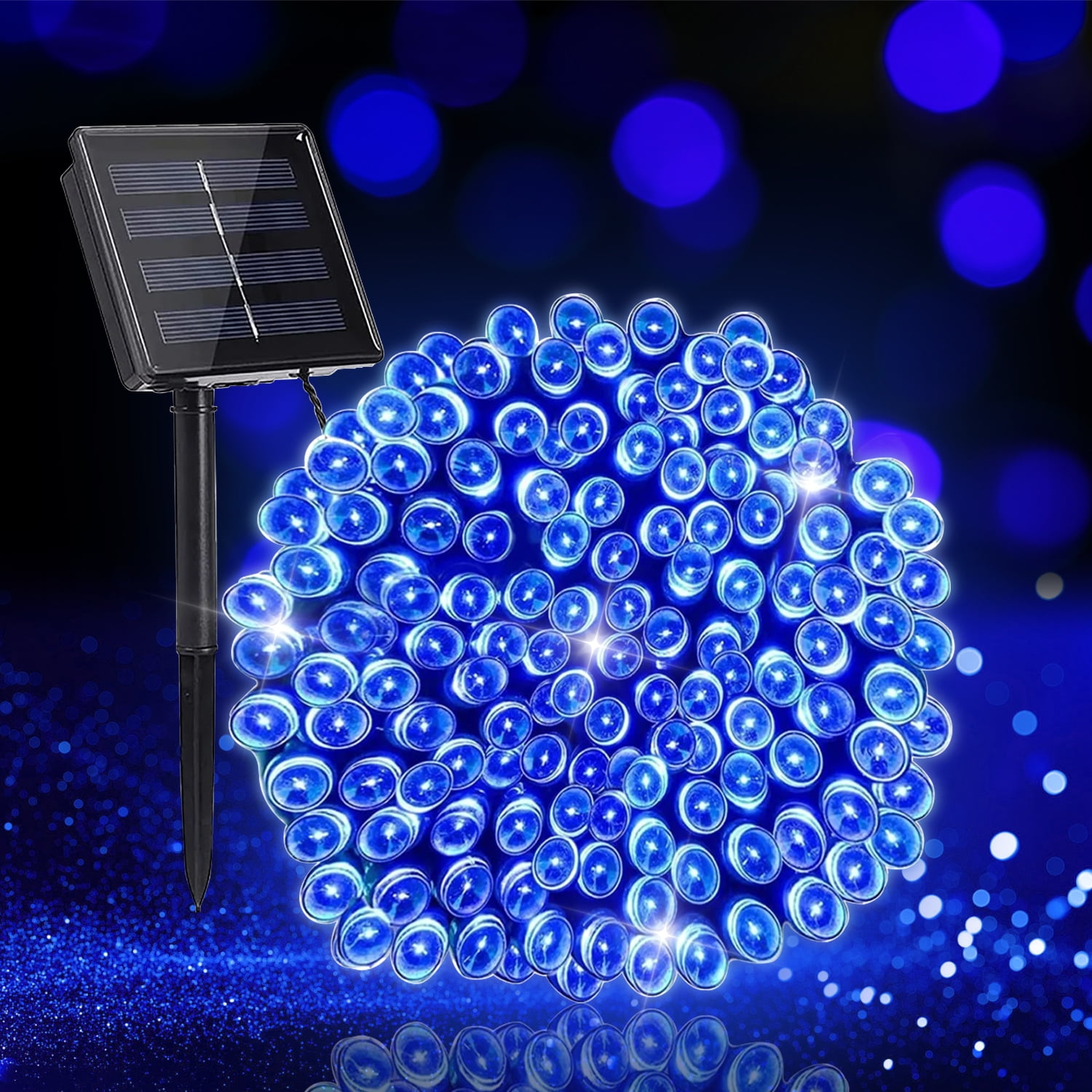 Solar Christmas String Lights, Fairy String Lights, 72 ft 200 LED 8