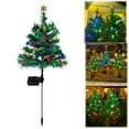 thumbnail image 1 of Solar Christmas Tree Garden Stake Lights,Waterproof Christmas Decorations Tree Lights Outdoor Xmas Tree Light Christmas décor Pathway Lights Patio Yard(Green A/85cm), 1 of 9