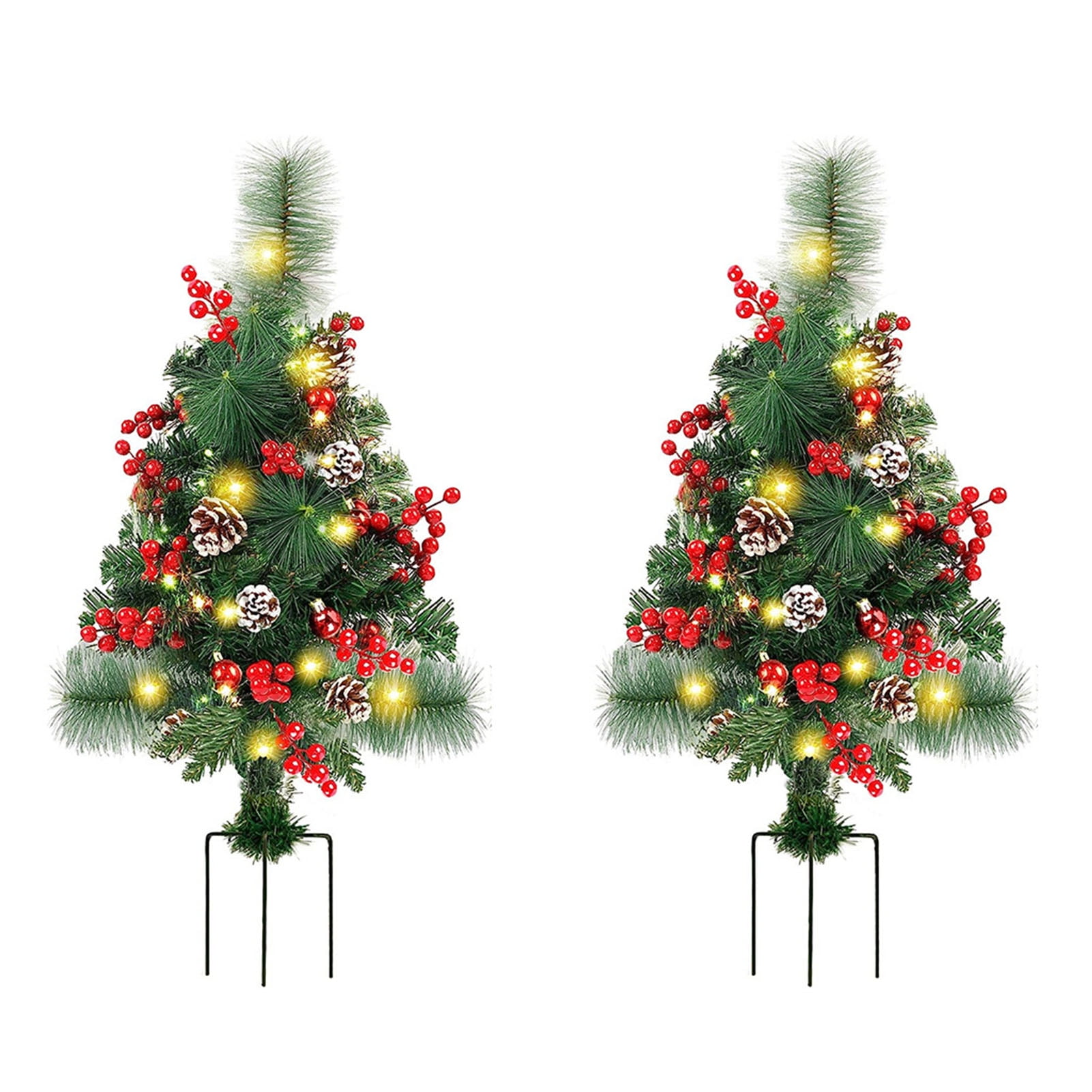 Solar Christmas Tree for Outdoor Christmas Decoration Pathway Lights