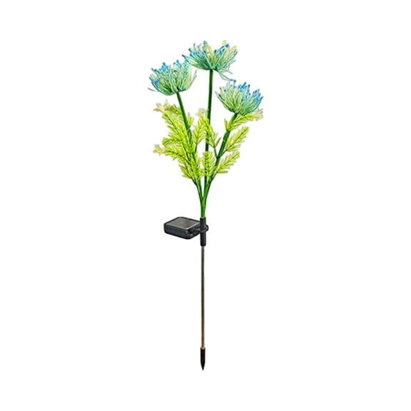 Solar Chrysanthemum Flower Lights Simulation Stake Waterproof LED Landscape Decorative Lamp Night Light for Yard Garden Flowerbed 29.13in