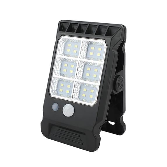 Solar Clip Light Smart Sensor Fence Lamp 3 Modes for Outdoor Lighting Yard Gate with Decorative Function Wall Mounted Lights for Garage White