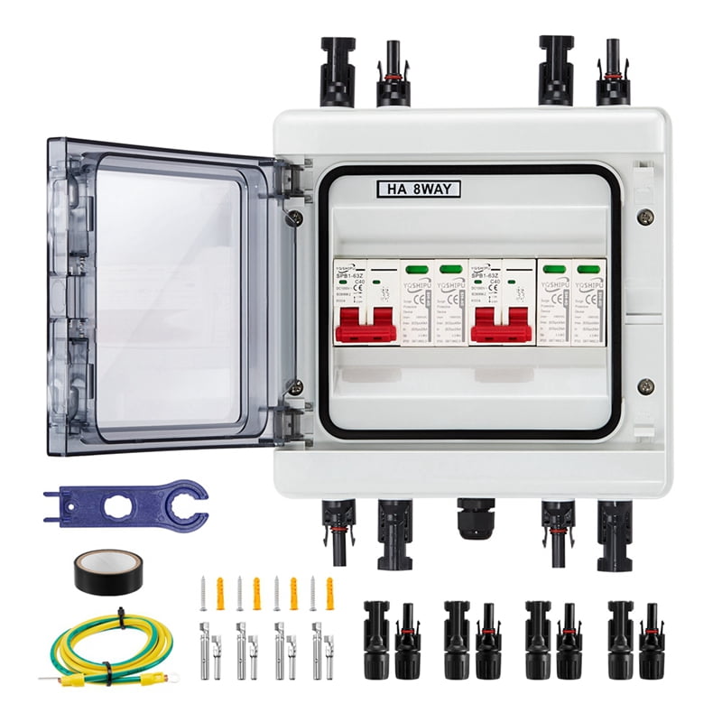 Solar Combiner Box with Multi-Layer Protection, Surge Protection PV 2 ...