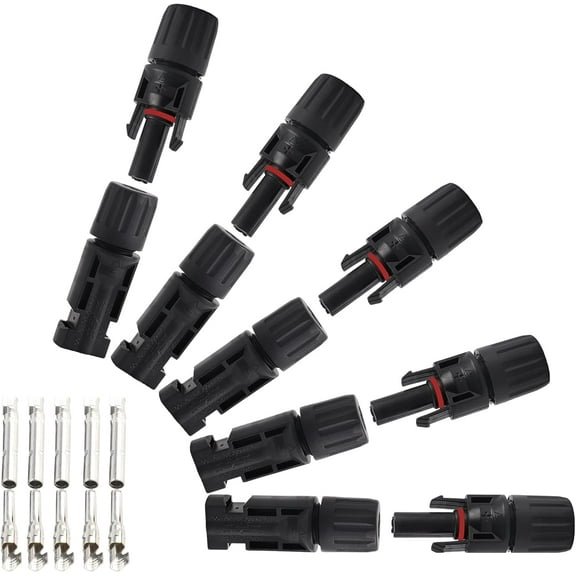 Solar Connector Solar Panel Cable PV Connectors Male/Female 5 Pairs