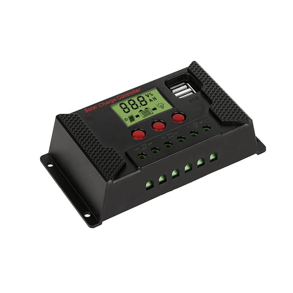 Solar Controller 10A-100A Adaptive 12V 24V Lithium / Lead-Acid Battery Char Dischar Street Light PWM USB PV Panel Controller