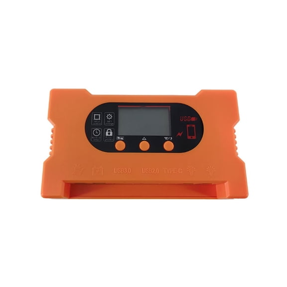 Solar Controller With Fast Charging Dual USB Type-c DC Fast Charging Battery-free Direct Drive Controller 10A-100A 80A 50A ,High-Efficiency - 100A_12-24