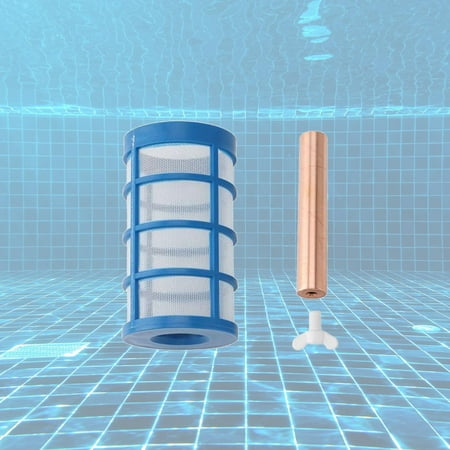 Solar Copper Anode, for Solar Pool , Resistance Solar Powered Cleaner Replacement Pool Clarifier Water Pool Swimming SPA with Filter Screw