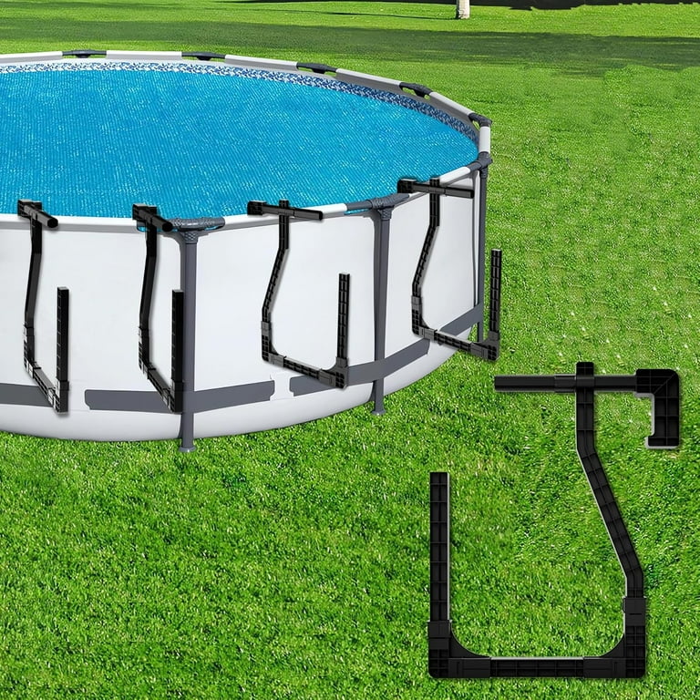 Solar Cover Holder for Above Ground Pool Adjustable Pool Cover Holder for Pool Solar Blanket Storage U Shaped Pool Cover Hooks Keep Solar Blankets Off The Ground Black 4 Packs Walmart