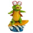 thumbnail image 1 of Solar Crocodile Garden Decoration Surfing, 1 of 3