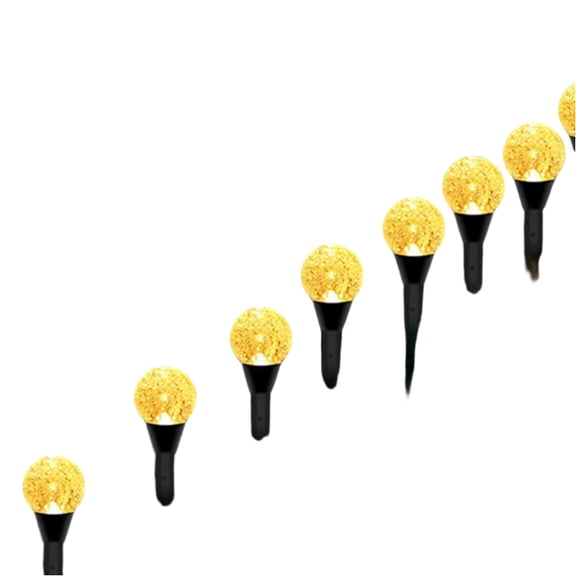 Solar Crystal Ball Garden Lights 20 LED 30 LED Outdoor Decorative Bubble Ball Ground Stake Lights for Courtyard Path Walkway Yard Patio Lawn Lighting Waterproof Landscape Illumination Decor