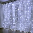 thumbnail image 1 of Solar Curtain Lights Fairy Lights 8 Modes Remote Control Waterproof Solar Garden Light Waterfall Fairy String Light Durability(Positive white 200 lights), 1 of 9