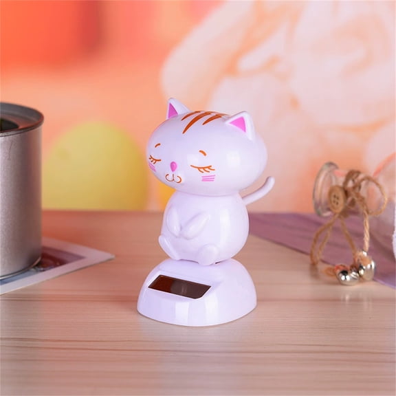 Solar Dancer Toy 1 PC Cute Animal Bobblehead Swinging Figure for Car Dashboard Office Desk Home Decor Animated Motion Toy Solar Powered Dancing B476_Multicolor