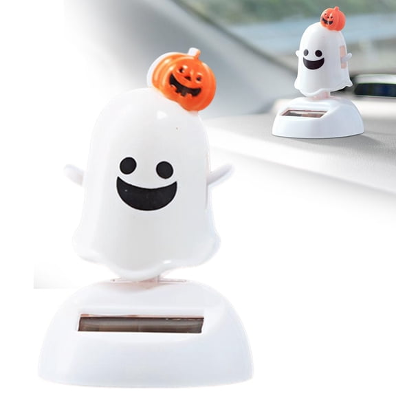 Solar Dancing Toy Swinging Ghost Halloween Car Dashboard Decor
