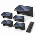 Solar Deck Fence Lights with Remote, 6 Pack, Waterproof, 8 Colors, 4 ...