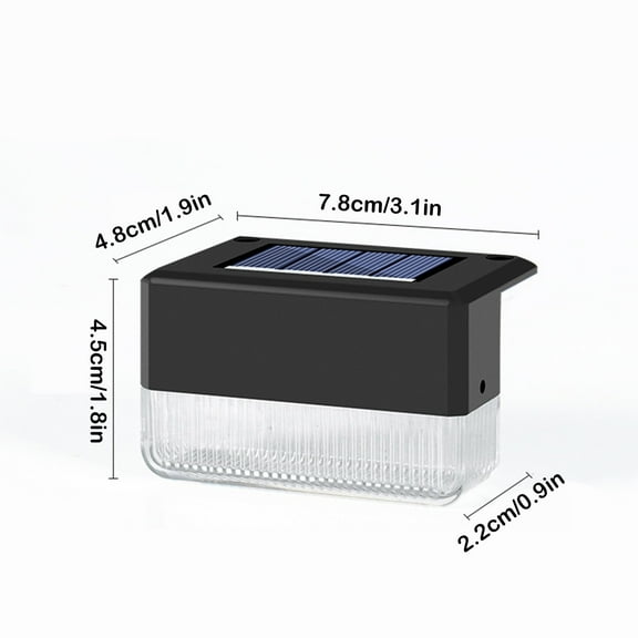 Solar Deck & Fence Post Lights - Energy Efficient Outdoor Garden Lighting with Warm White & RGB Modes, IP65 Waterproof for Patios, Pathways & Lawns