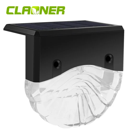 Claoner Deck Lights Solar Waterproof LED Warm White/7 Changing Color 1 Pack