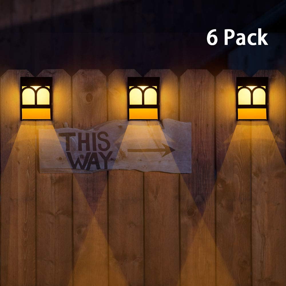 Solar Deck Lights Led Outdoor Garden Decorative Wall Mount Fence