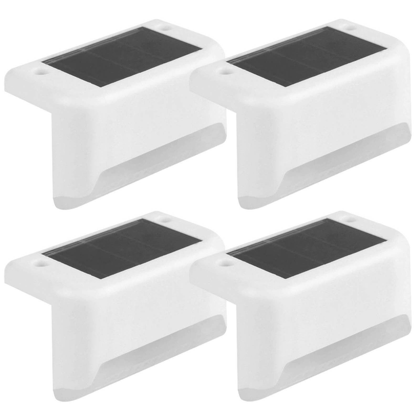 Solar Deck Lights Outdoor 4 Pack Solar Step Lights Waterproof Led Solar