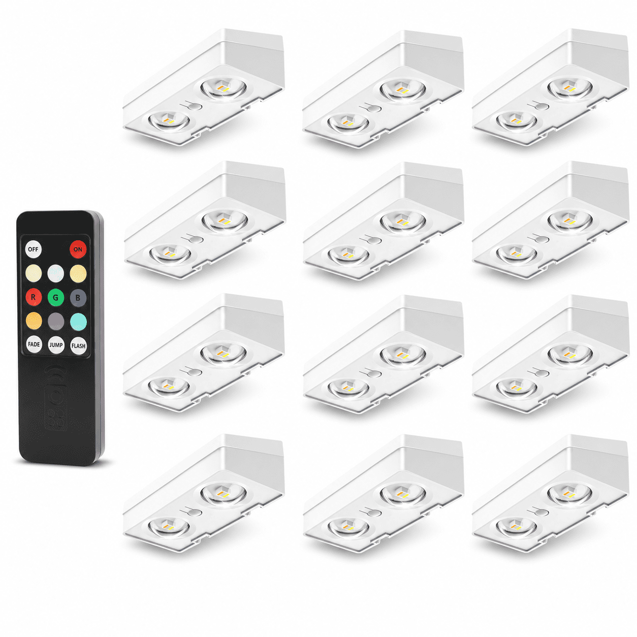 Shell Rgb Colors Solar Deck Lights White Shell 8 Pack RGB Color Remote Control Outdoor ...